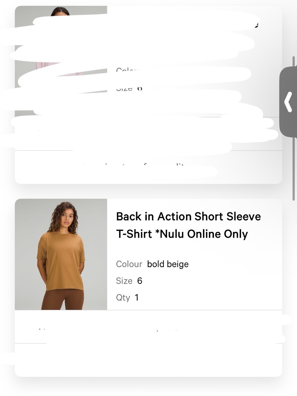 Lululemon Back in Action Short Sleeve Nulu matariel Bold Beige - Picture 4 of 4